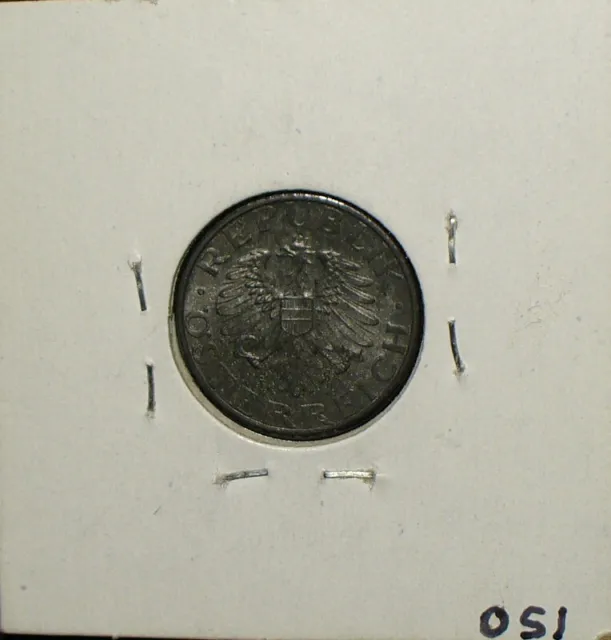 Austria 1957 5 Groschen Uncirculated Zinc Coin 2