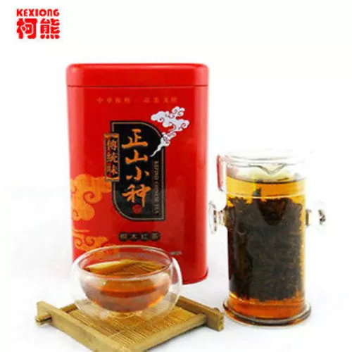 200g Black Tea Biologique Lapsang Souchong Thé Noir Oolong Boisson Santé Paquet