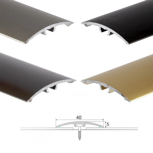 DOOR THRESHOLD ALUMINIUM trim 930x40x5mm floor bar ramp strip threshold