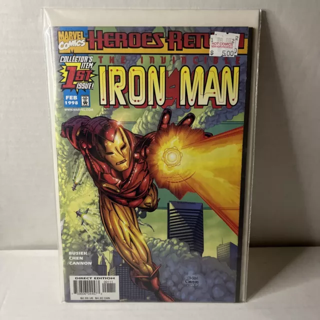 The Invincible Iron Man #1 Marvel Comics Heroes Return VF/NM