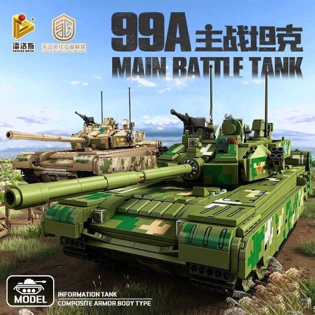 WW2 Army Tank Building Blocks Set - 4 In 1 Military Models (1466 Pieces) For Adults & Teens 14+
