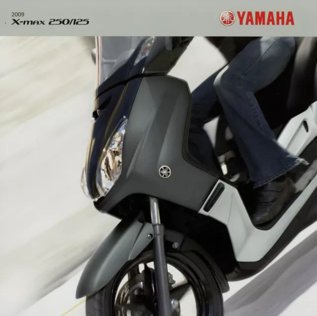 Yamaha X max 250 125 Prospekt 2009 D brochure scooter Motorroller prospetto