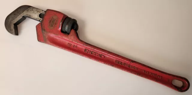 Ridgid No. Llave hexagonal 15 - excelente estado - hecha en EE. UU.