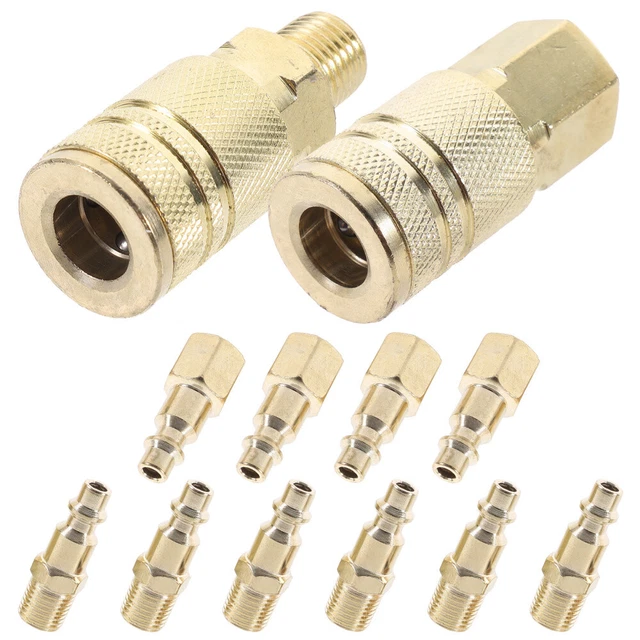 Set 18 Pezzi Raccordi Pneumatici Per Compressore Aria - Connessioni Rapide BSP - Per Utensili Aria - Foto 7