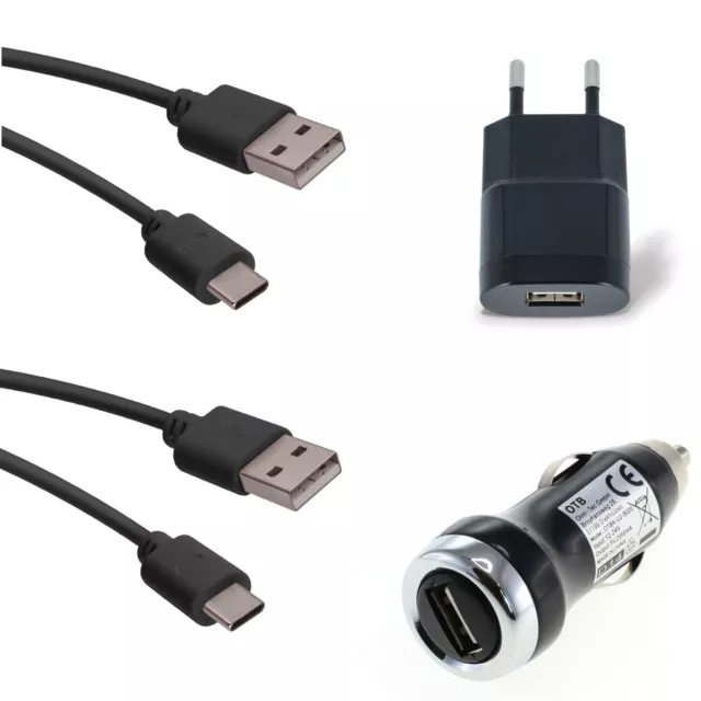 4in1 Ladekabel Set für Google Pixel 8 Pro USB-C Datenkabel KFZ