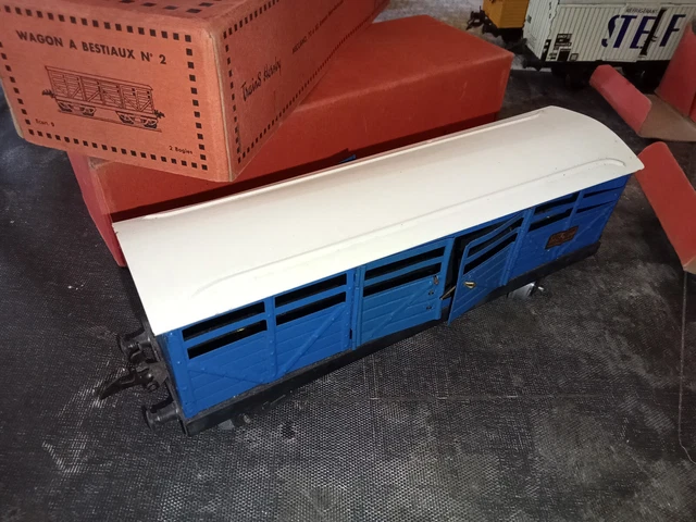 HORNBY WAGON BOIS LMS TÔLE ÉCHELLE O L 14,5cm 1924 ÉTAT DE JEU N°2
