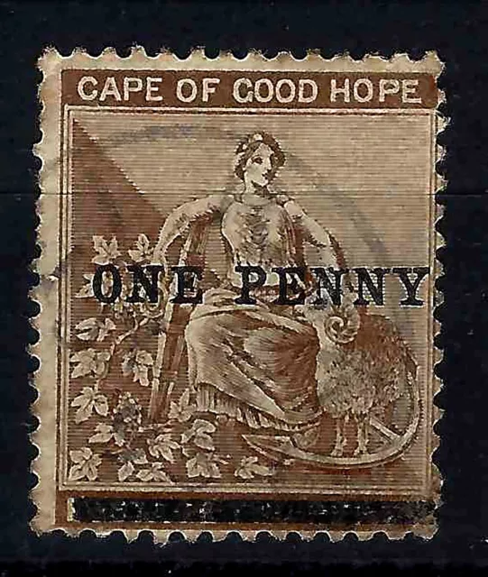 Cape Of Good Hope Sc 58 / SG 57 - Allegory Of Hope Overprint 1893 used