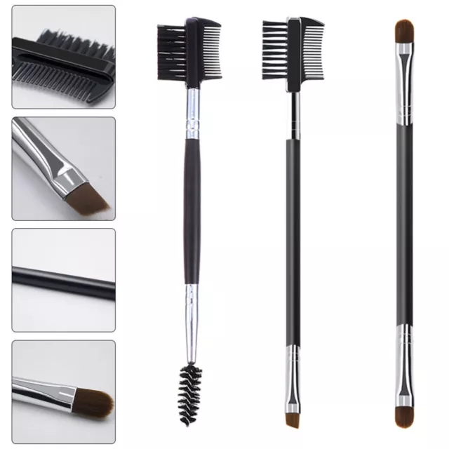 3pcs Eyebrow Grooming Brush Tool Eyelash Makeup Tool Brow and Lash Comb Eyebrow