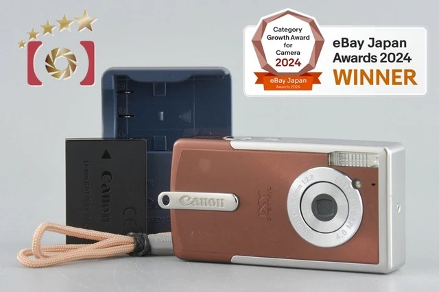 CANON IXY DIGITAL L3 Red 5MP Compact Camera 2.4x Zoom Box