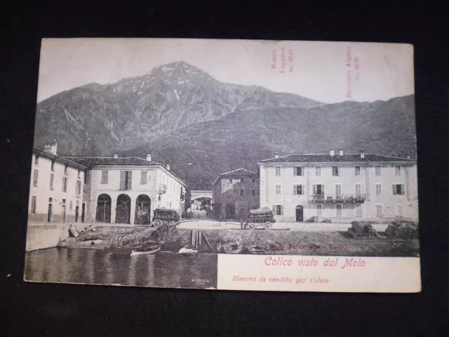 1490 Cartolina Colico Visto Dal Molo  Viaggiata 1906
