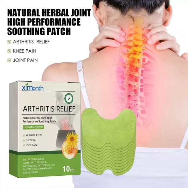 Neck Pain Relief Soothing Pads Heat Patches Natural Arthritis Herbal A4X6