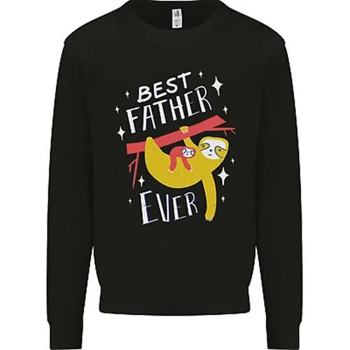 Fathers Day Funny Sloth Dad Daddy Mens Sweatshirt Jumper