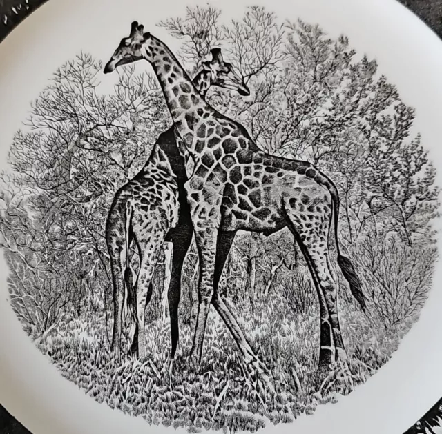 Kruger National Park Wedgwood 10.75" Giraffe Dinner Plate England 1of 6 2