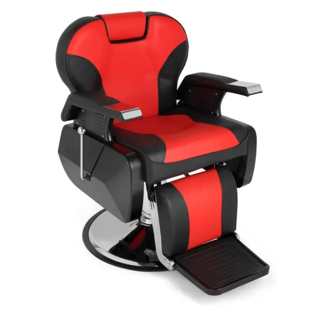Hydraulic Reclining Barber Chair Heavy Duty Salon Beauty Spa Hair Equipment