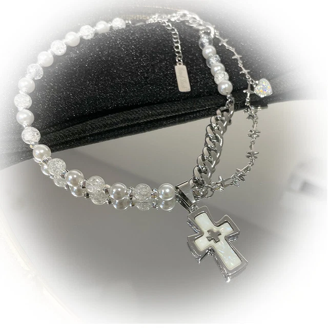 Collana Uomo Con Ciondolo Croce - Acciaio Inox, Vintage, Motivo Spina Di Pesce - Foto 14