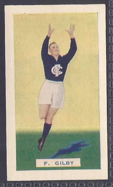 Hoadleys-Victorian Footballers (Action) 1938-#004- Carlton - Gilby
