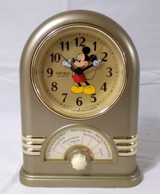 Seiko Multi Tune Mickey Mouse Alarm Clock