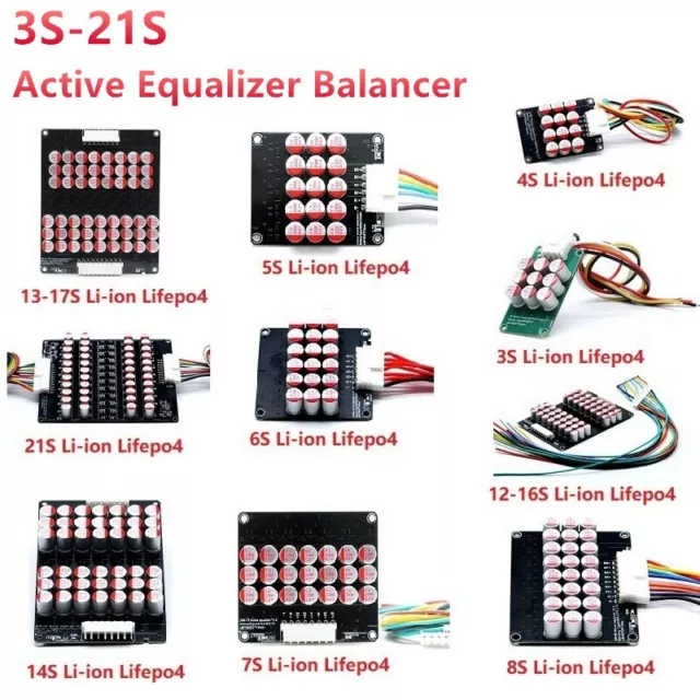 1.2A/5A 3S 4S 7S 10S 13S 17S Active Equalizer Balancer Lifepo4/Li-ion Battery AU