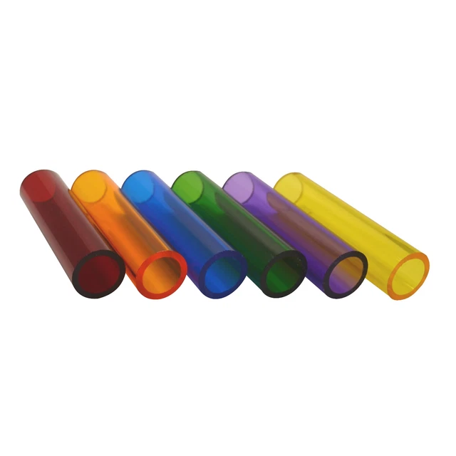 Tube Acrylique Transparent Coloré - Rouge, Vert, Bleu, Jaune, Ambre - Plastique Perspex Pour Projets Créatifs Et Décoratifs