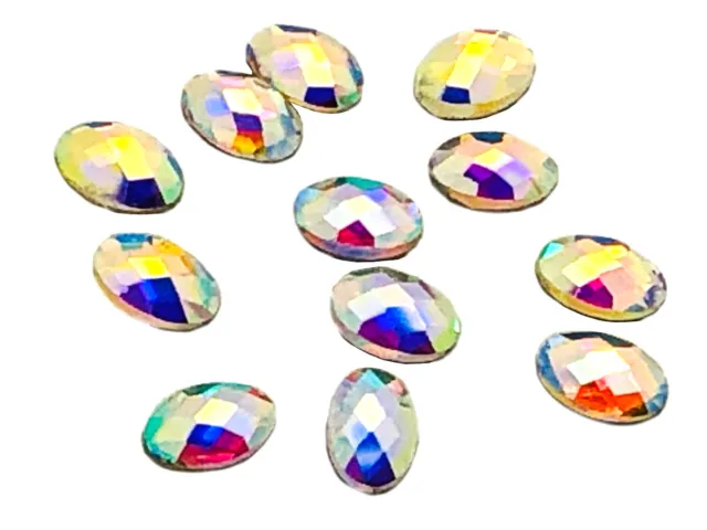 Nail Art Crystals, EIMASS® 8830 Tiny Cut Glass Rhinestones, Flat Back 3D Shapes