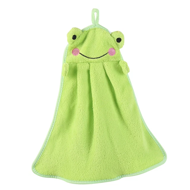 Serviette De Bain En Tissu Dessin Animé Débarbouillette Vecteur Tissu Douche Illustration