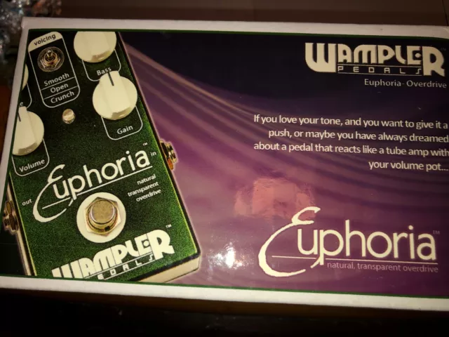 Professionally Modded Wampler Euphoria Distortion boost OD Guitar Effect Pedal