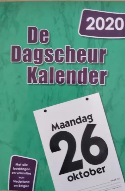 de dagscheur kalender 2020 agenda diario calendario nederland belgie nuovo