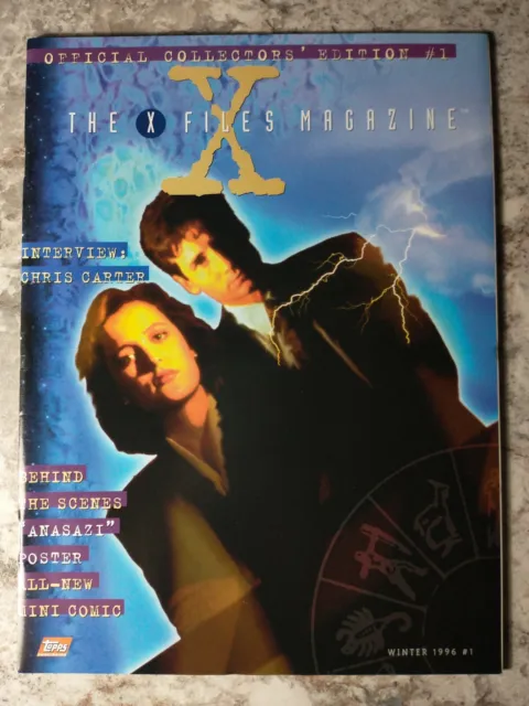 The X-Files Magazine #1 1st Print VF/NM 1996 Topps Collectors Edition