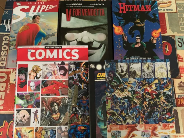 Crisi Sulle Terre Infinite; All Star Superman; V For Vendetta; Hitman; Wed Comic