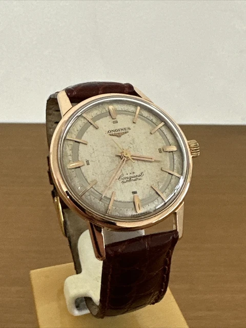 Orologio da polso vintage Eberhard automatico in oro 18k 1960