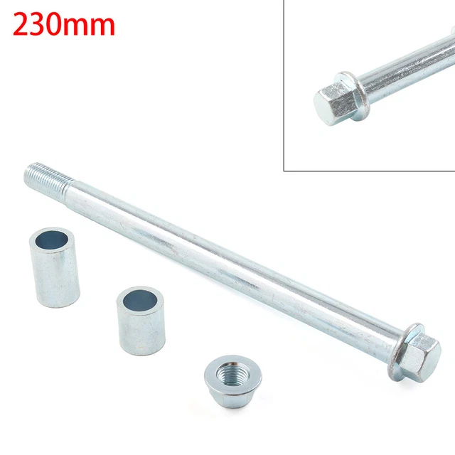M15x 230mm Wheel Axle + 2 Spacers Front Rear Back Axle For 125cc 140cc Dirt Bike