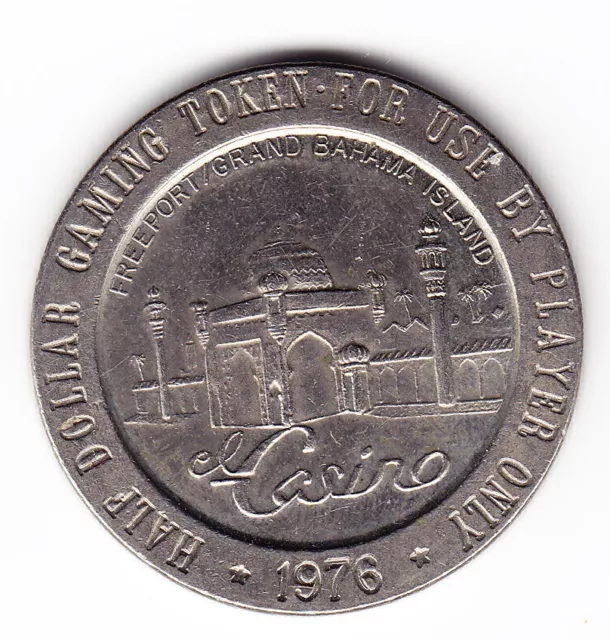 1976 El Casino Freeport Bahamas Half Dollar Gaming Token b81) 2