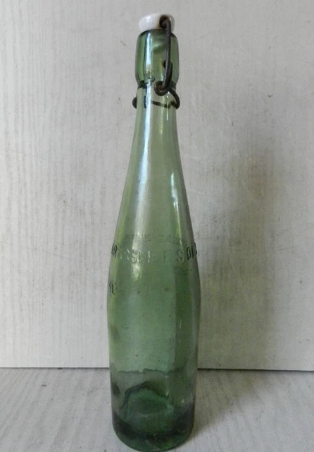 Ancienne Bouteille Bière Brasserie BS Toulouse - Verre Bullé - 50