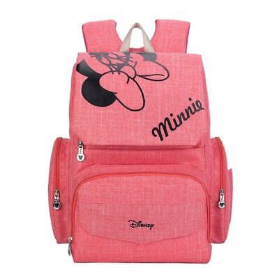 Pink Minnie Mouse Diaper Bag Backpack Large Designer High-End Disney Diaper Bag
