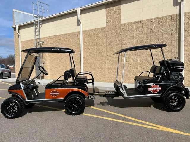CUSTOM HARLEY DAVIDSON CLUB CAR 6 Passenger Gas Golf Cart