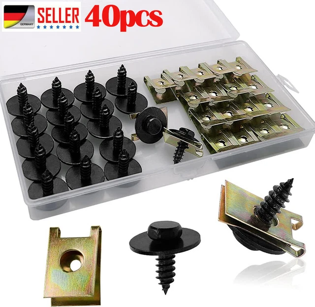 130 Stück BMW Clips Set - U-Mutter Schrauben Für 1er/3er/5er/7er Modelle