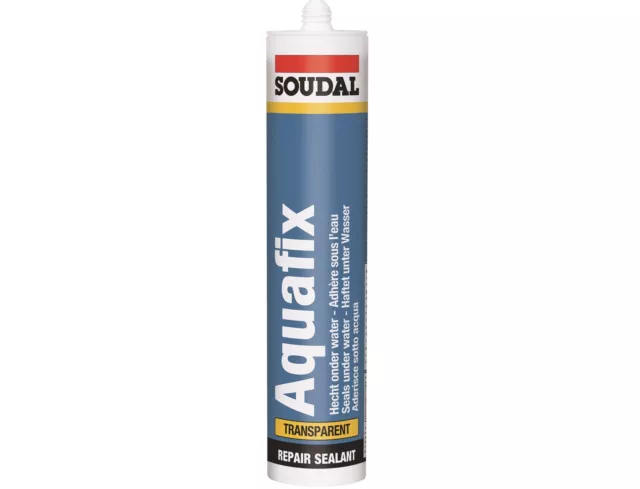 1x 310ml Soudal Aquafix Allesdichter transparent Fugendichtstoff Dichtmasse