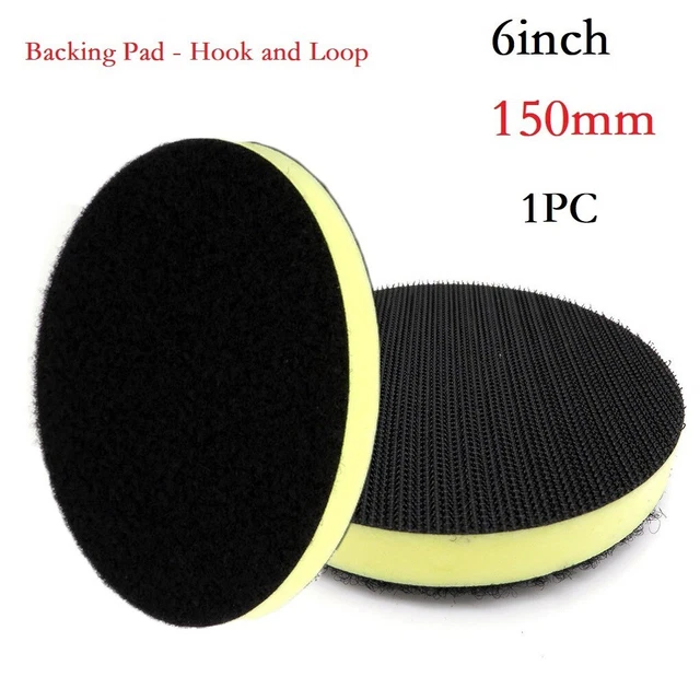 150 mm 1 pz cuscinetto anticorrosione 6 pollici fiocco gancio schiuma Pu nero + giallo