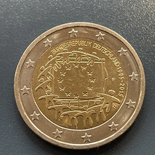 2 EURO MÜNZE Bundesrepublik Deutschland 1985-2015 "F" Sammlermünze EUR