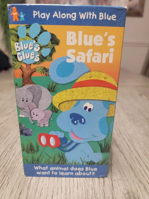 BLUES CLUES BLUES Safari VHS Tape 2000 Nick Jr Nickelodeon *BUY 2 GET 1 ...