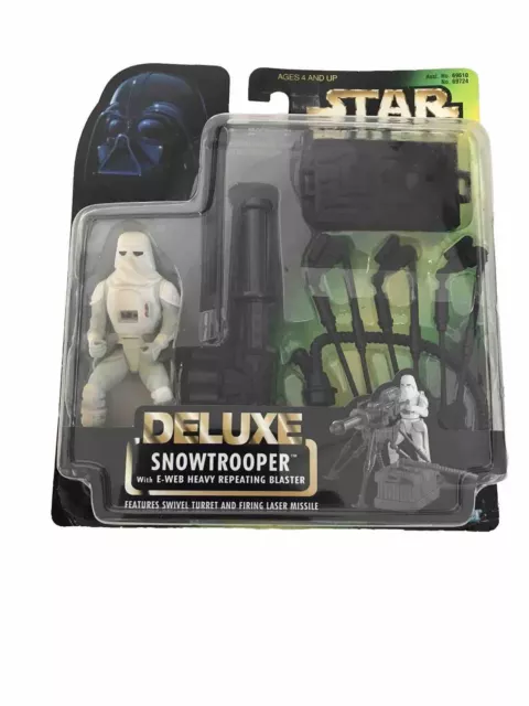 Star Wars DELUXE SNOWTROOPER With E-Web Blaster. Kenner 1996. New And Sealed