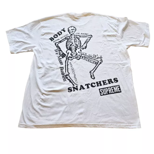 Supreme Body Snatchers Tshirt White Size XXL Street Style, Skater, Unisex