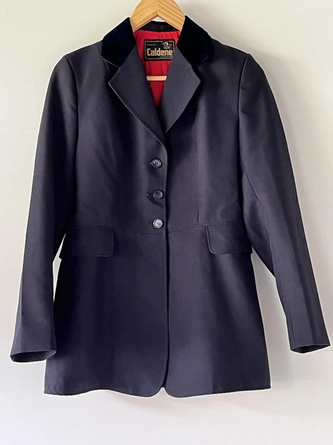 Veste Concours Equitation Caldene – Noire – Taille 38" (poitrine) – Simple Fente