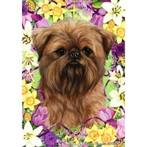 Easter House Flag - Brussels Griffon 33128