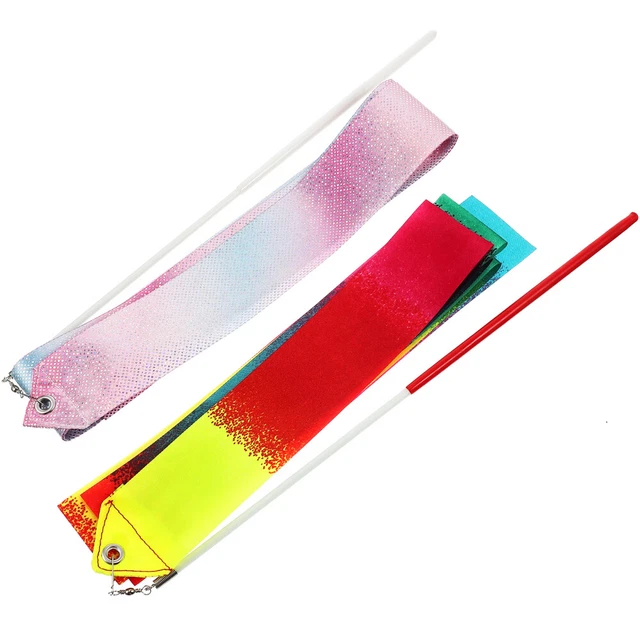 2 un. Cinta de gimnasia cinta brillante decorativa colorida cinta de baile