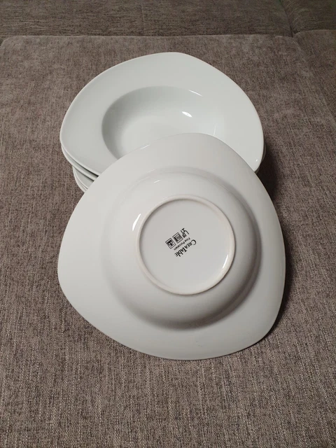 Teller Set 6 Personen weiß