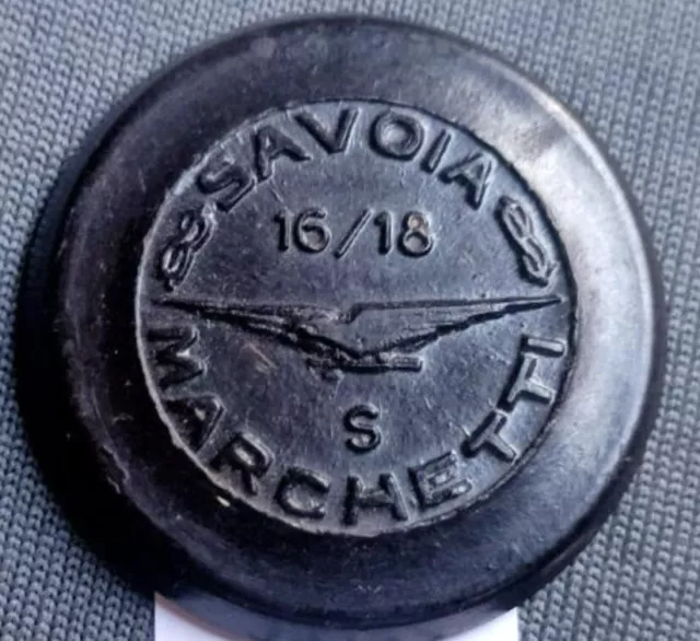 Aviation, WWII, Savoia Marchetti scarce wood emblem. Italy, Mussolini.