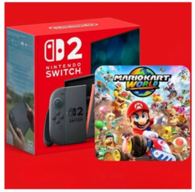 NINTENDO SWITCH 2 and Mario Kart World Console Bundle BRAND NEW AND ...