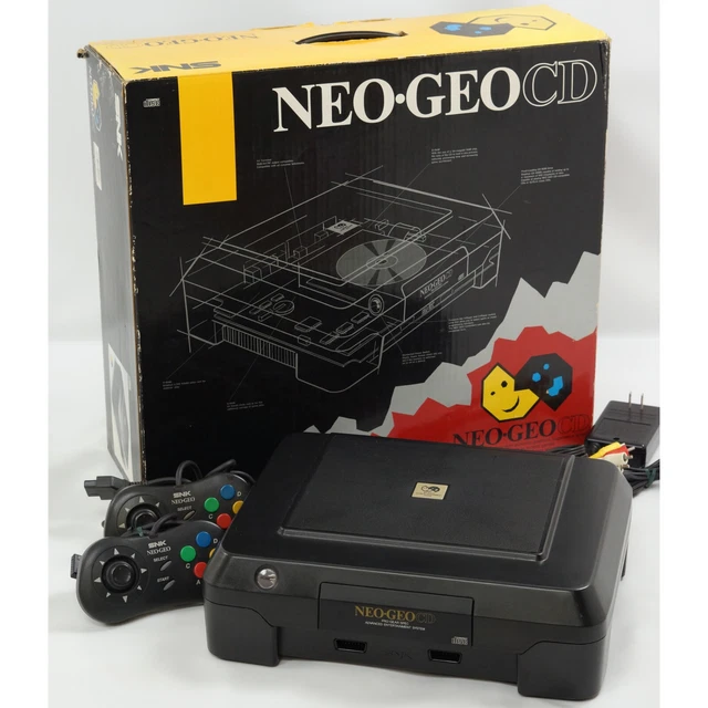 NEO GEO CD Front Loading Console SNK Neogeo Boxed Tested System 