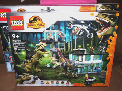 LEGO 76949 JURASSIC World Giganotosaurus & Therizinosaurus Attack NEW ...
